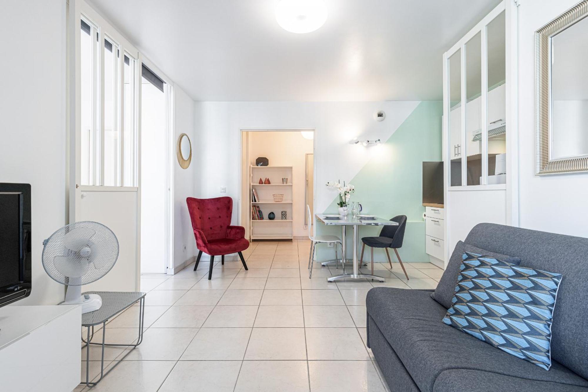 Apartamento Quiet 1 Bdr Port! Close Place Du Pin Garibaldi Niza